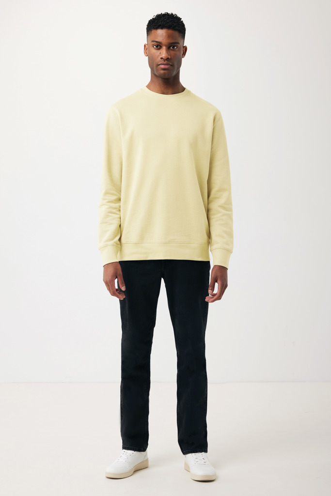 Etosha lichtgewicht gerecycled katoen sweater, cream yellow