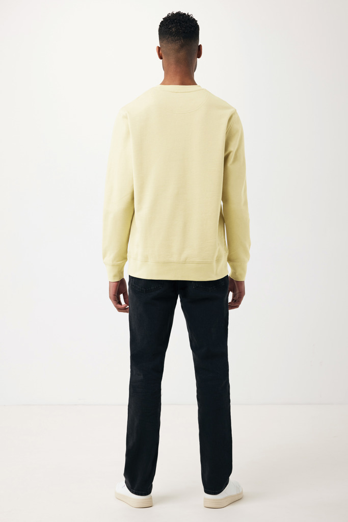 Etosha lichtgewicht gerecycled katoen sweater, cream yellow