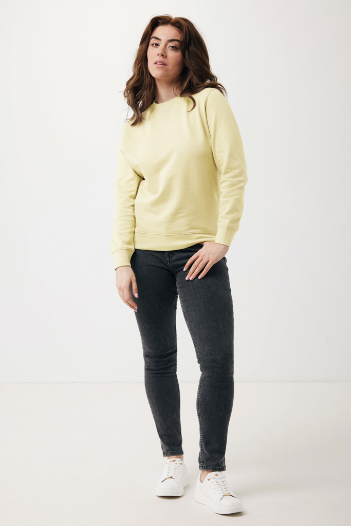 Etosha lichtgewicht gerecycled katoen sweater, cream yellow