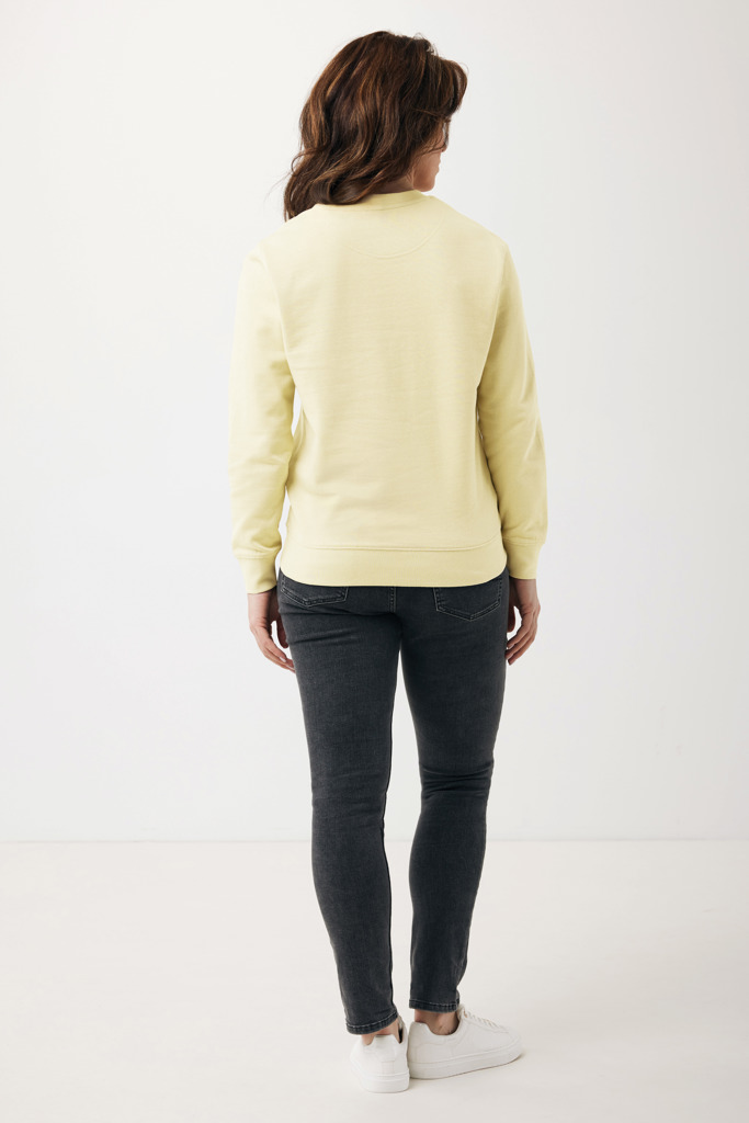 Etosha lichtgewicht gerecycled katoen sweater, cream yellow