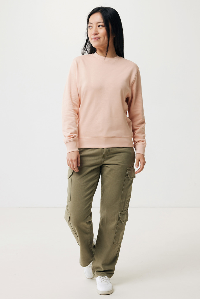 Etosha lightweight recycled cotton crew neck, peach nectar