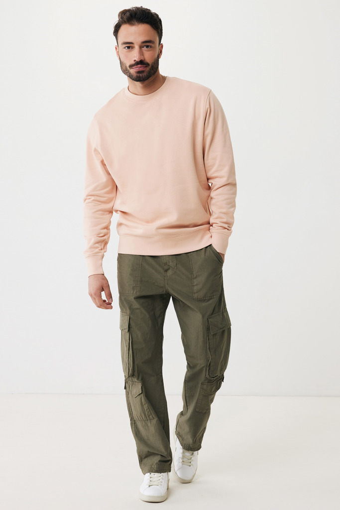 Etosha lightweight recycled cotton crew neck, peach nectar