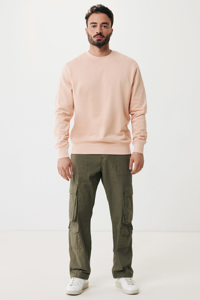 Etosha lightweight recycled cotton crew neck, peach nectar