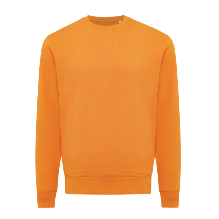 Etosha lightweight recycled cotton crew neck, orange