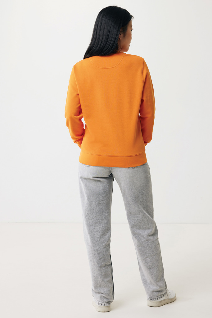 Etosha lightweight recycled cotton crew neck, orange