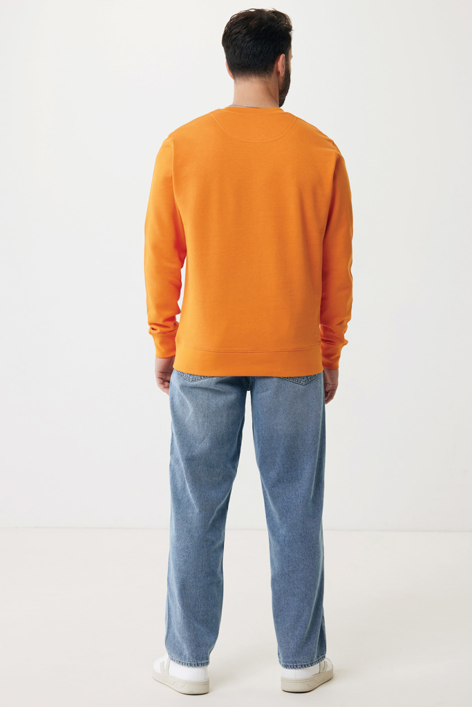Etosha lightweight recycled cotton crew neck, orange