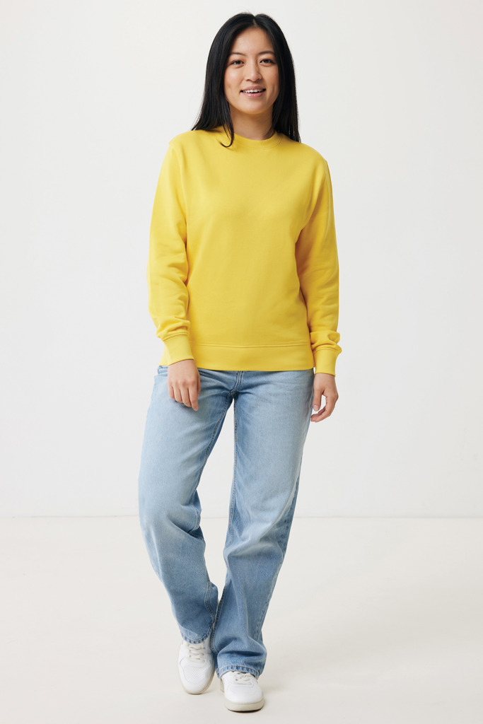Etosha lightweight recycled cotton crew neck, yellow