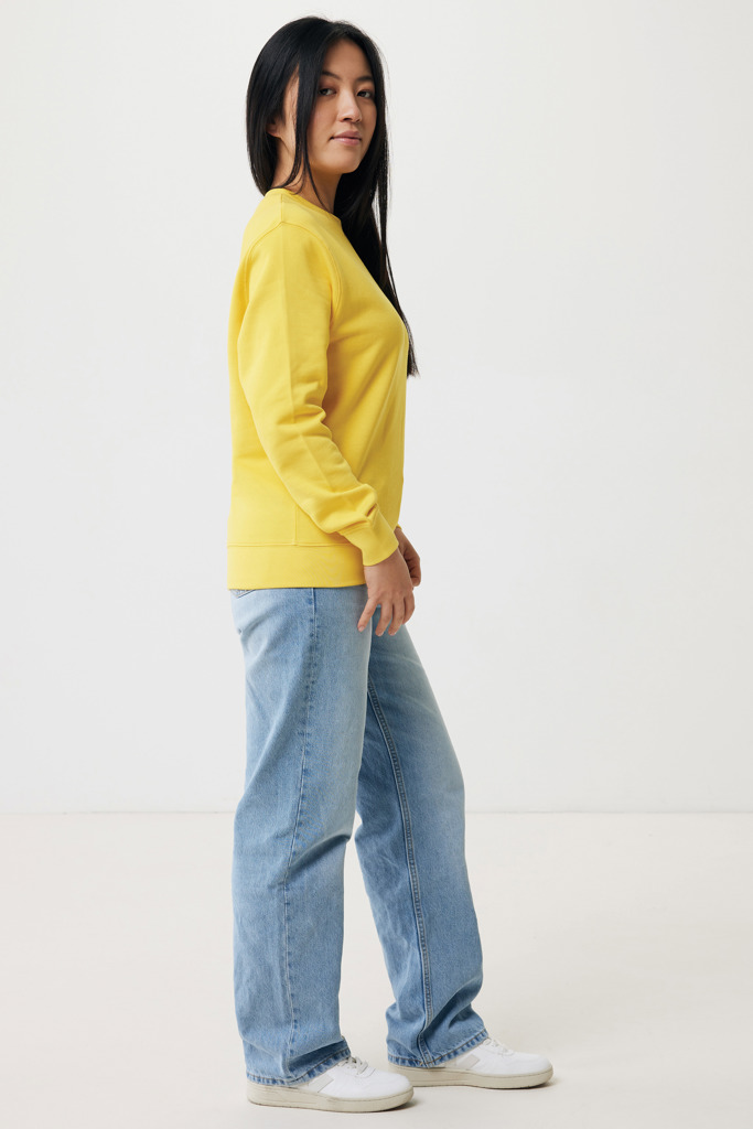 Etosha lightweight recycled cotton crew neck, yellow