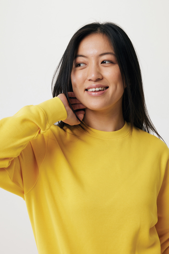 Etosha lightweight recycled cotton crew neck, yellow