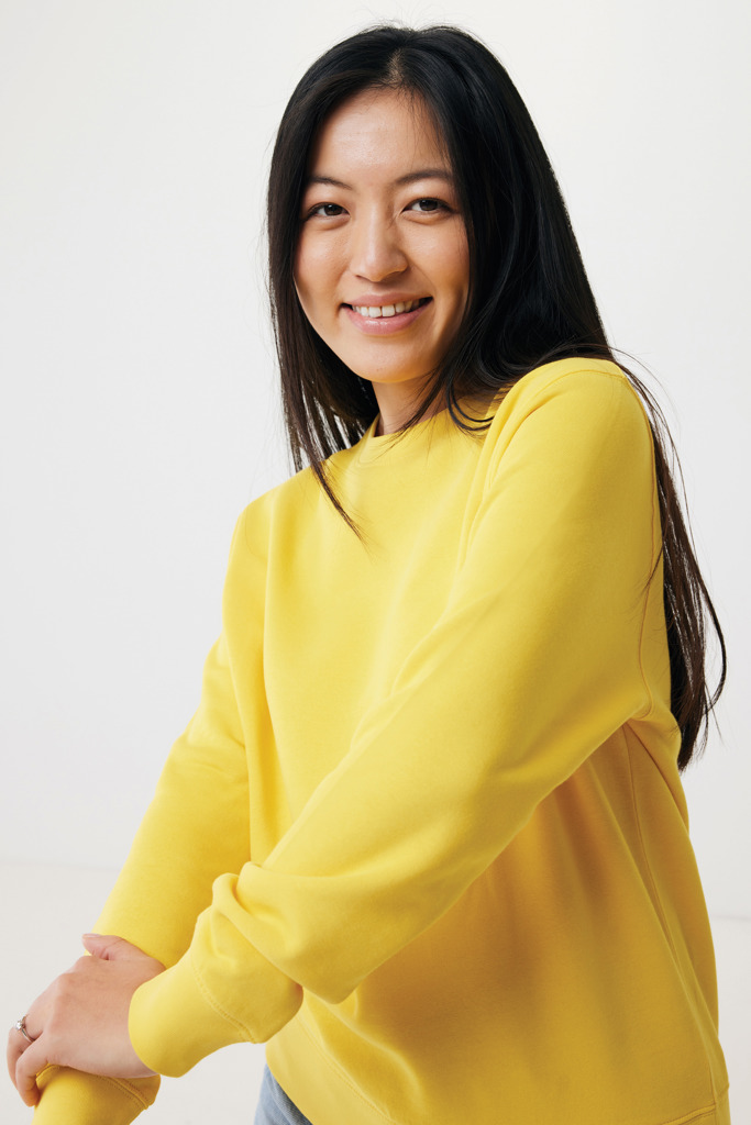 Etosha lightweight recycled cotton crew neck, yellow