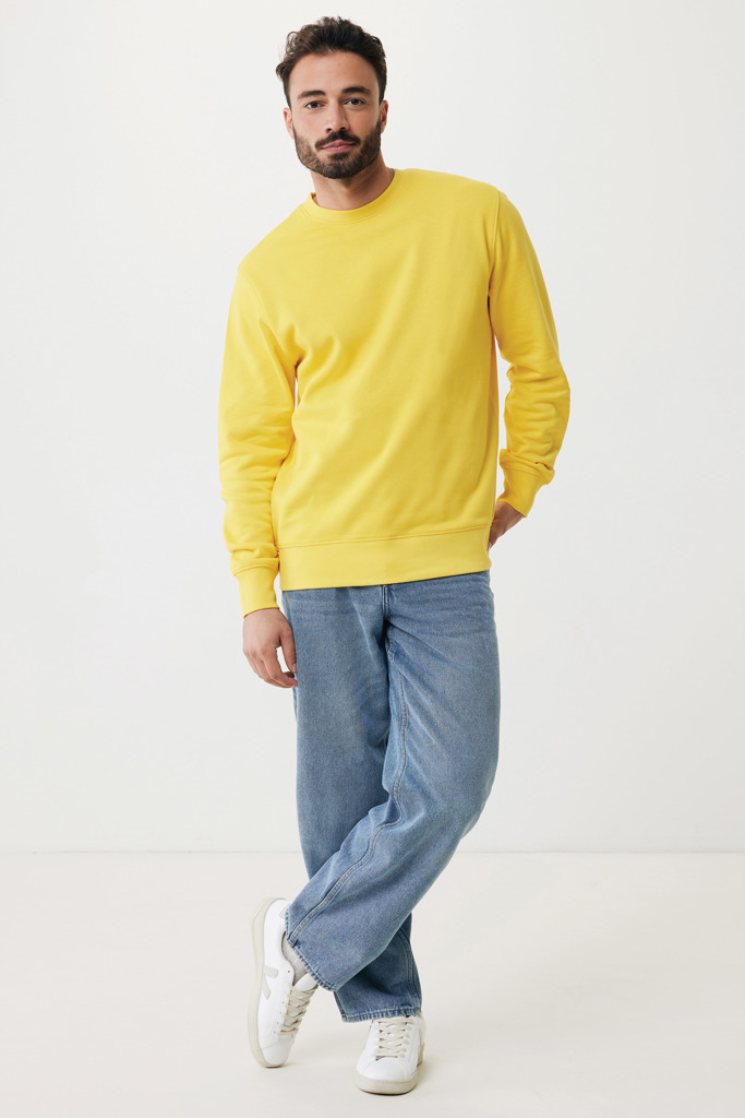 Etosha lightweight recycled cotton crew neck, yellow