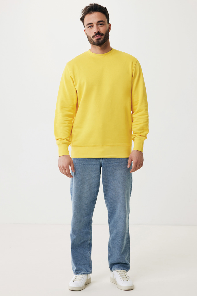 Etosha lightweight recycled cotton crew neck, yellow