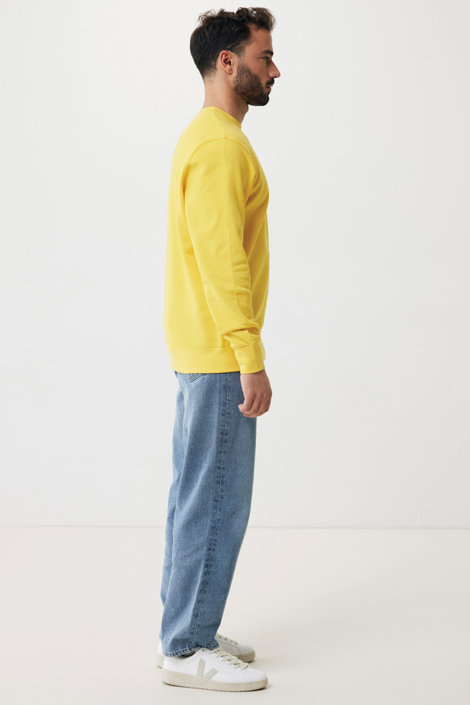 Etosha lightweight recycled cotton crew neck, yellow