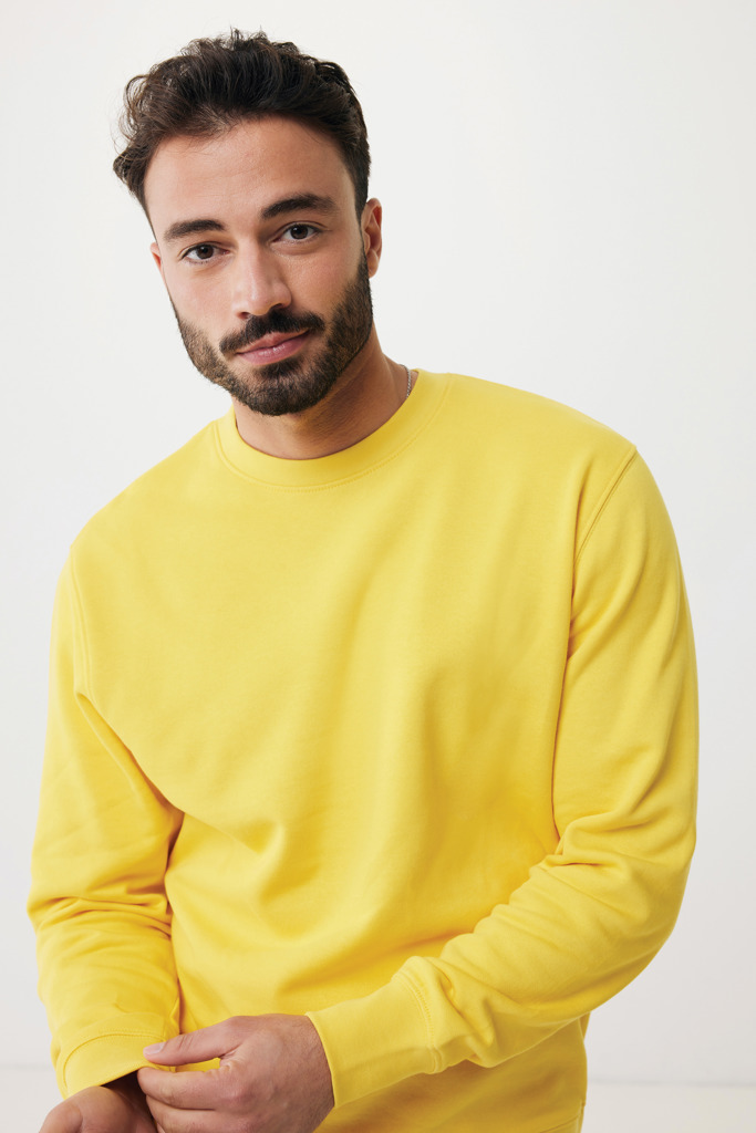 Etosha lightweight recycled cotton crew neck, yellow