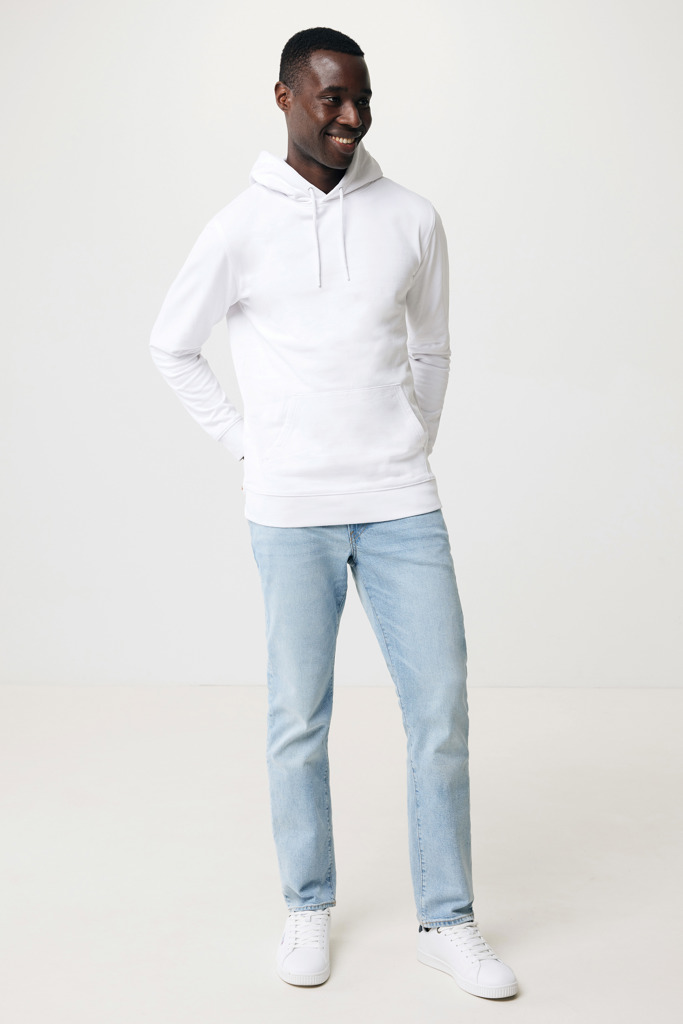 Jasper recycled cotton hoodie, recycled white