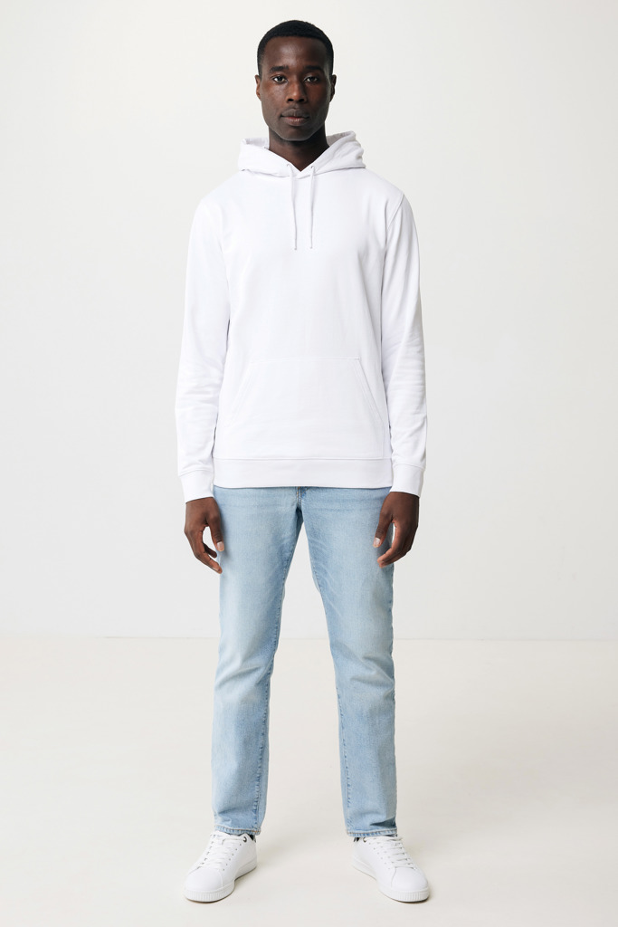 Jasper recycled cotton hoodie, recycled white