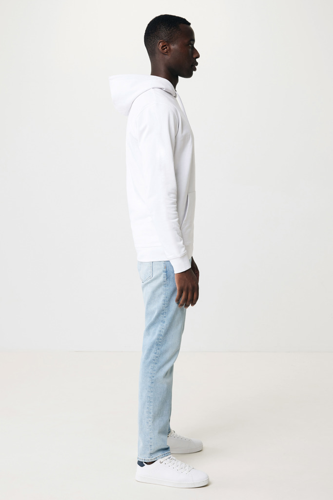 Jasper recycled cotton hoodie, recycled white