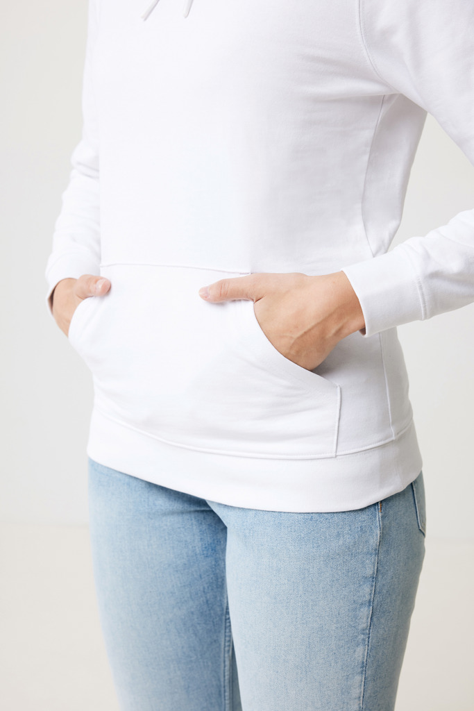 Jasper recycled cotton hoodie, recycled white