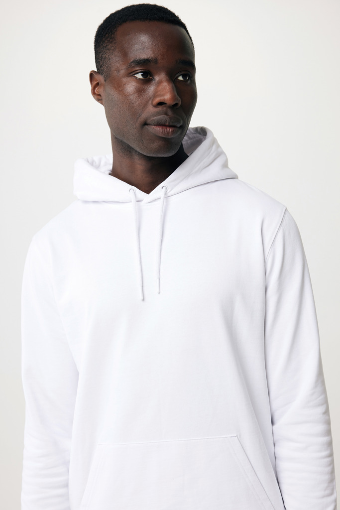 Jasper recycled cotton hoodie, recycled white