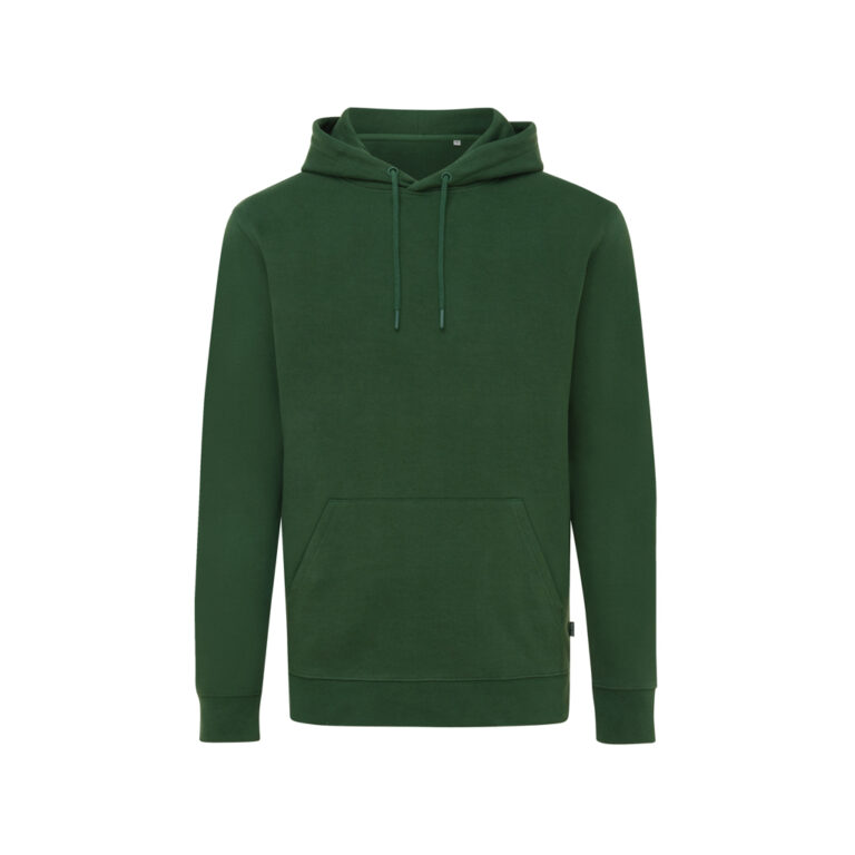 Sweat à capuche en coton recyclé Jasper, forest green
