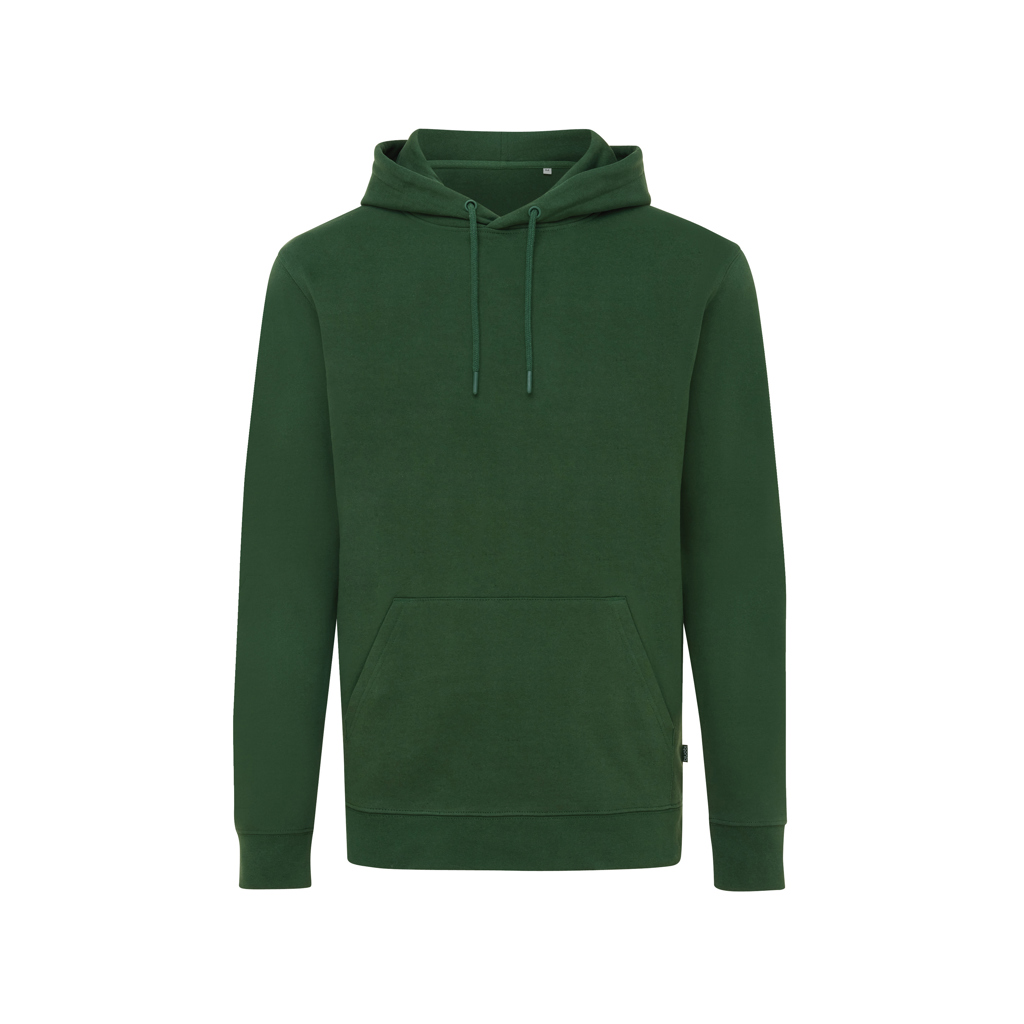 Jasper recycled cotton hoodie, forest green