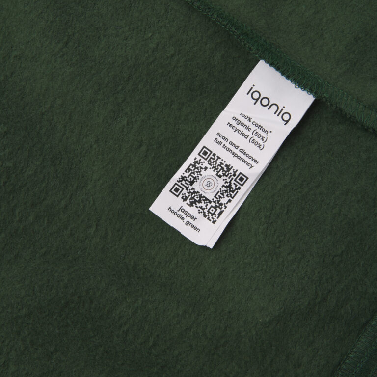 Sweat à capuche en coton recyclé Jasper, forest green