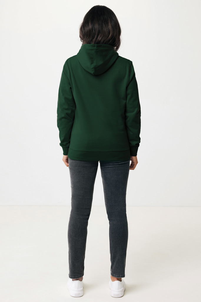Sweat à capuche en coton recyclé Jasper, forest green