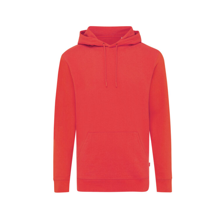 Jasper recycled katoen hoodie, luscious red