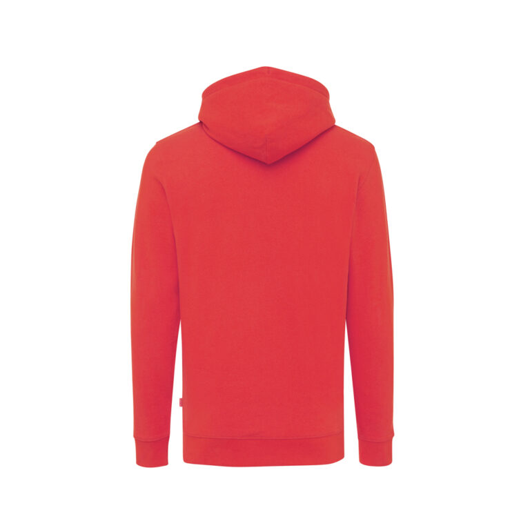 Jasper recycled katoen hoodie, luscious red
