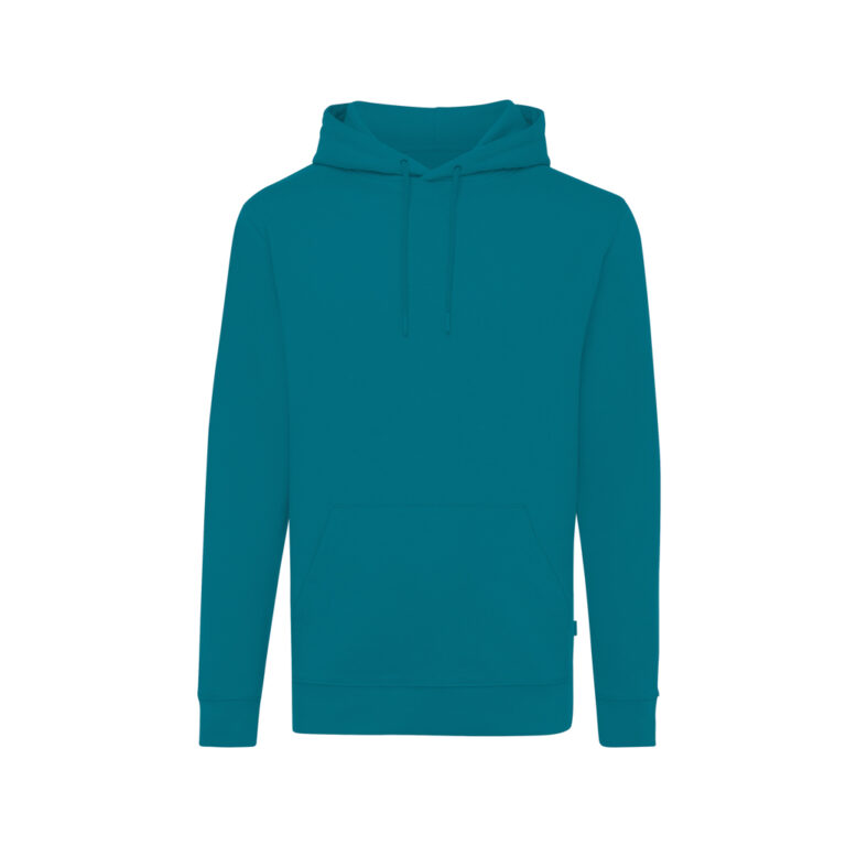 Jasper recycled cotton hoodie, verdigris