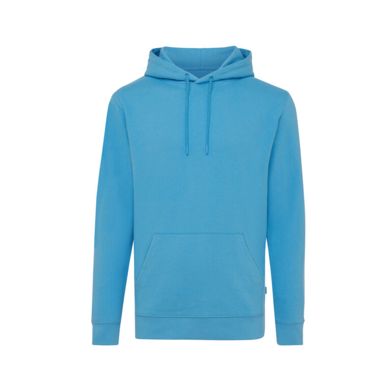 Jasper recycled cotton hoodie, tranquil blue