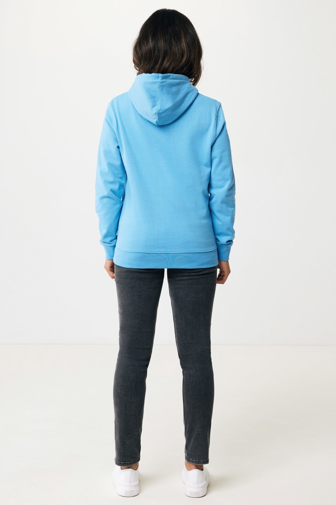 Jasper recycled cotton hoodie, tranquil blue