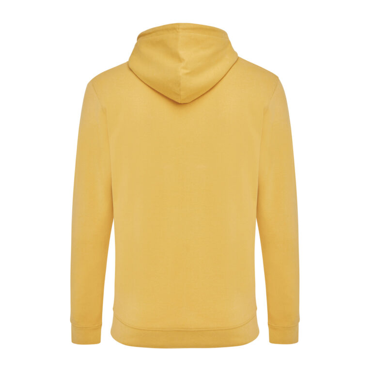 Jasper recycled cotton hoodie, ochre yellow