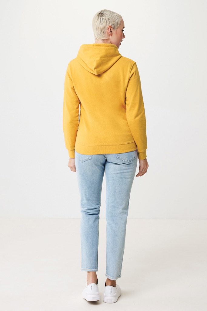 Jasper recycled cotton hoodie, ochre yellow
