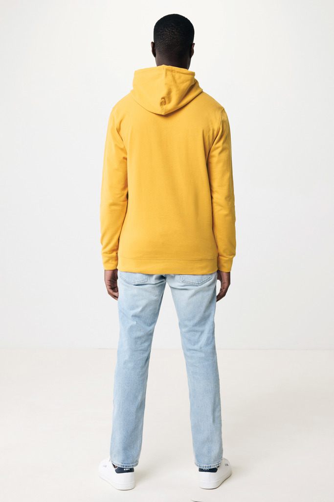 Jasper recycled cotton hoodie, ochre yellow