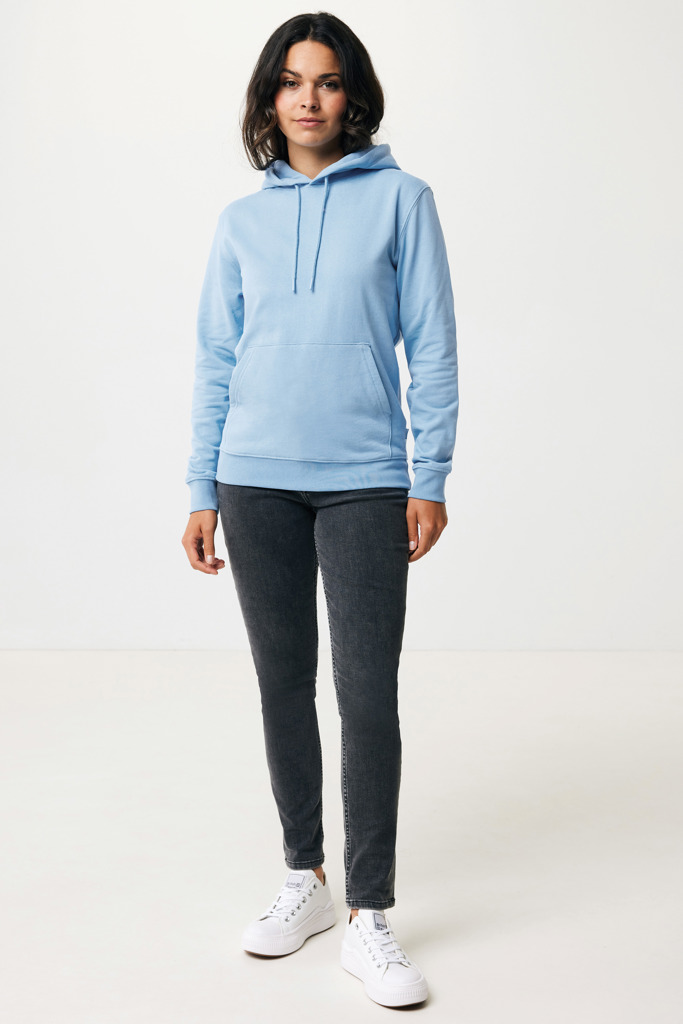 Jasper recycled cotton hoodie, sky blue