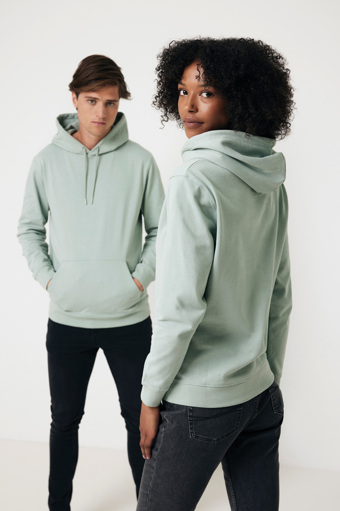 Jasper recycled cotton hoodie, iceberg green