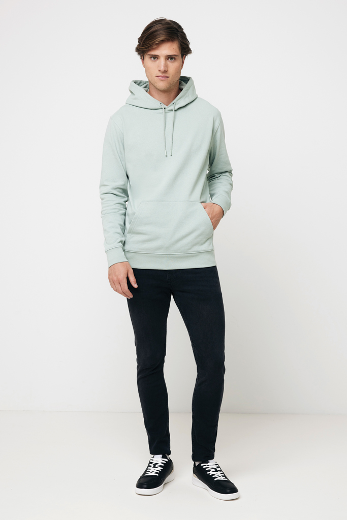 Jasper recycled cotton hoodie, iceberg green