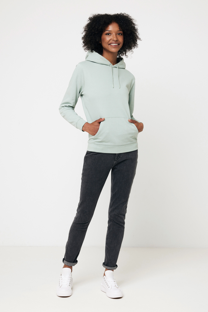 Jasper recycled cotton hoodie, iceberg green