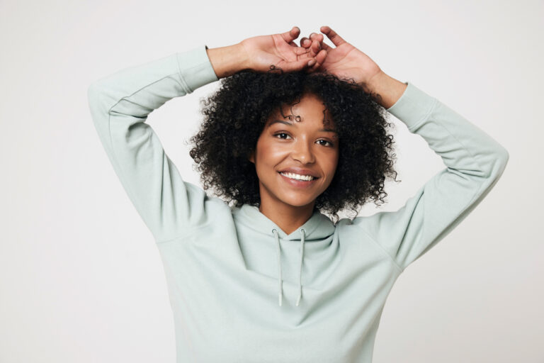 Jasper recycled cotton hoodie, iceberg green