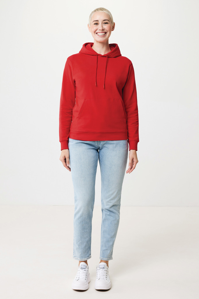 Jasper Sudadera Capucha Mid Weight Algodón Reciclado, rojo