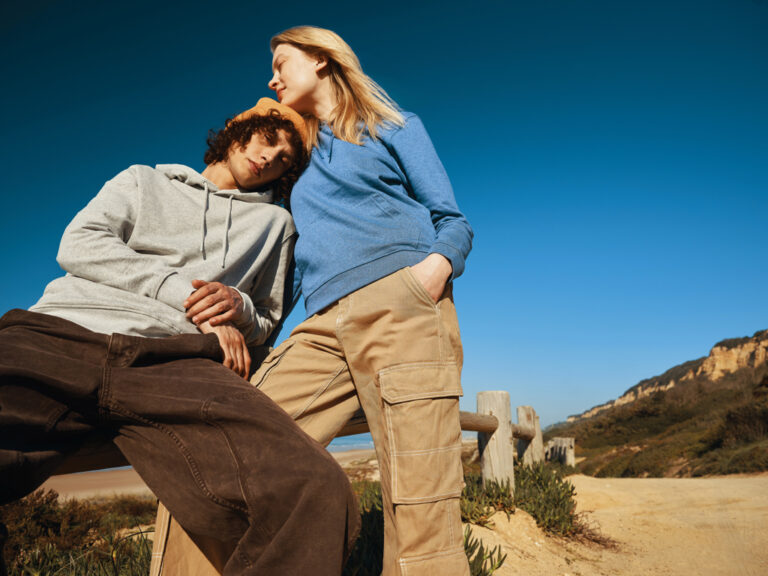 Torres recycled cotton hoodie undyed, heather grey