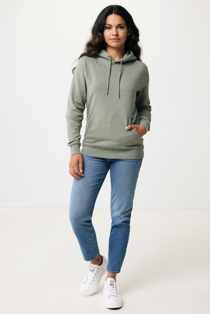 Torres recycled cotton hoodie undyed, heather green
