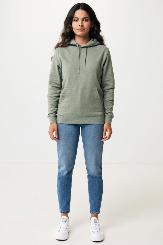 Torres recycled cotton hoodie undyed, heather green
