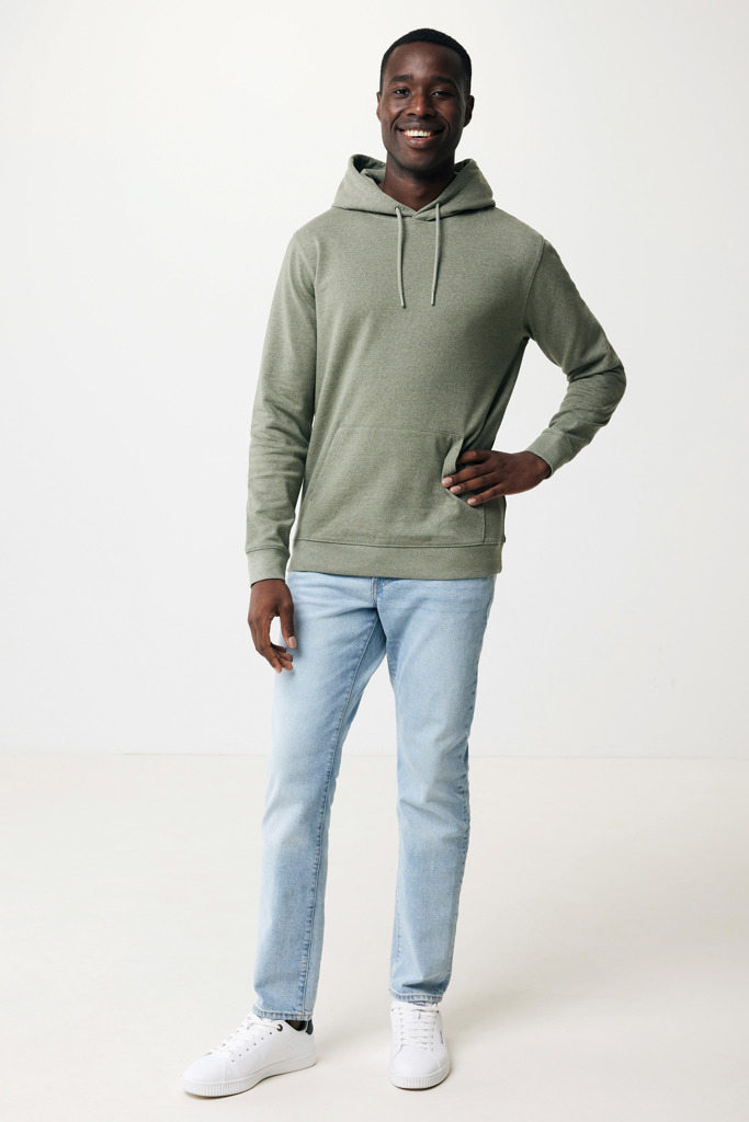 Torres recycled cotton hoodie undyed, heather green