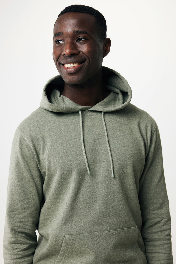 Torres recycled cotton hoodie undyed, heather green