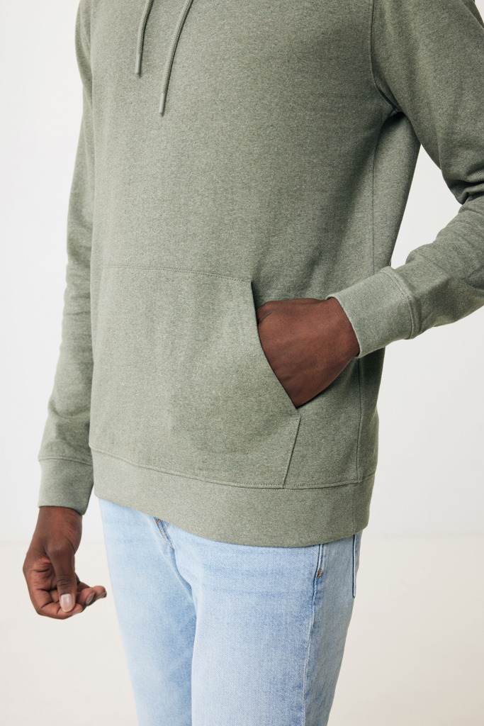 Torres recycled cotton hoodie undyed, heather green