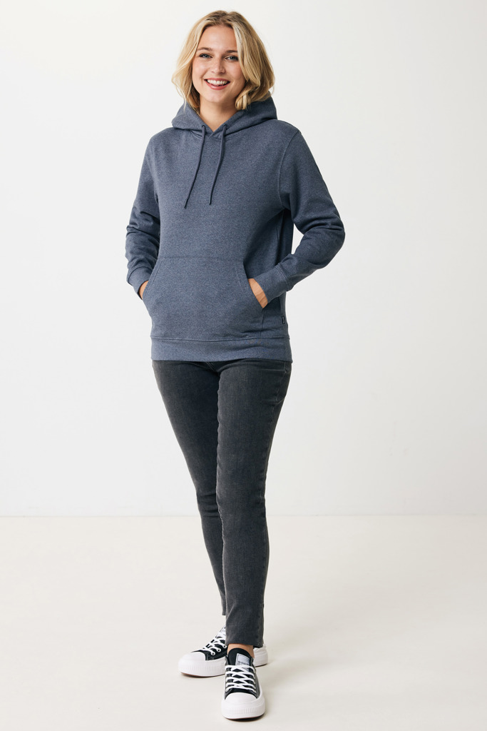 Torres recycled cotton hoodie undyed, heather navy