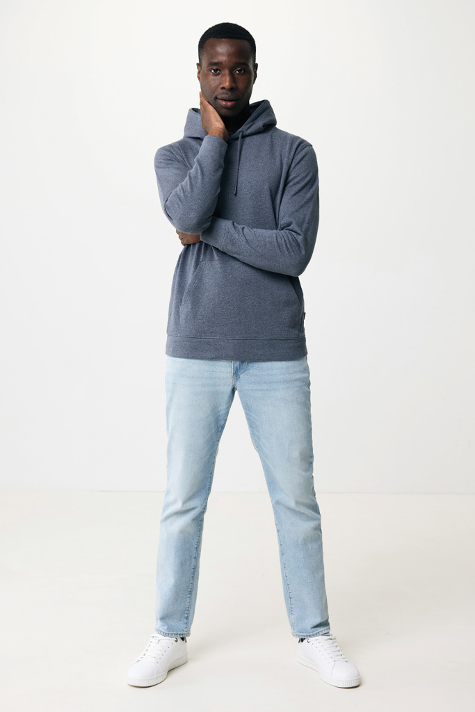Torres recycled cotton hoodie undyed, heather navy