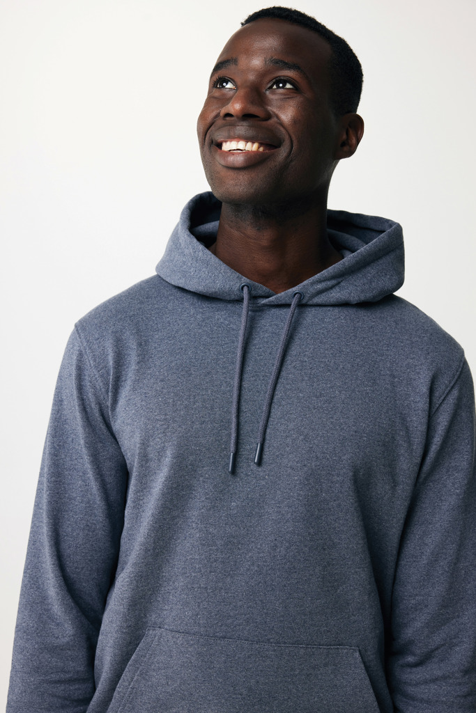 Torres recycled cotton hoodie undyed, heather navy